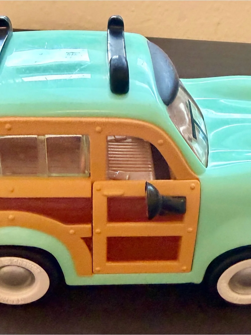 Vintage Chevron Cars Toy Lot of 2 Blue & Mint Green Wagons SUVs
